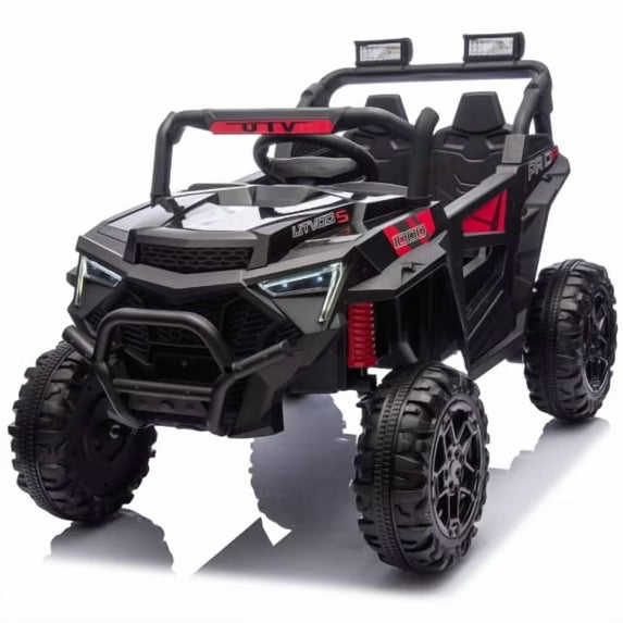 24V Kids Electric Ride on Cars Toy, 400W Power Ride on UTV Toy With Remote Control, Music, Bluetooth, Four Wheel Suspension, LED Lights, Portable Handle, Electric Car for Boys Girls 3+