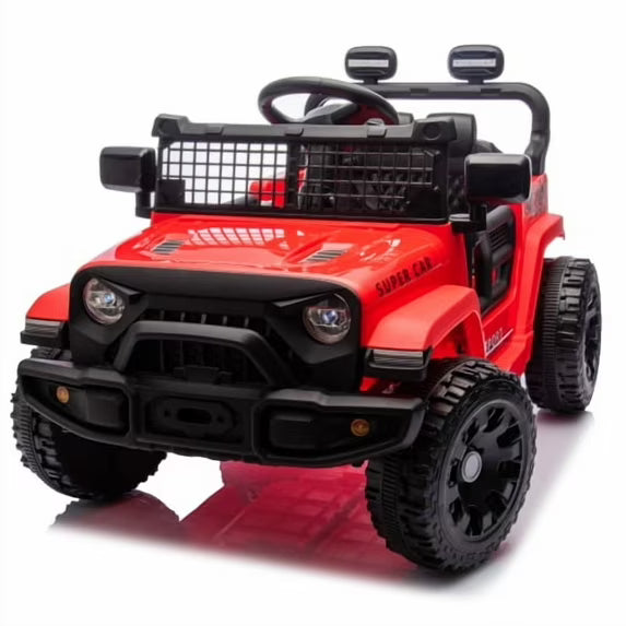 24V Kids Ride On Electric Car with Remote Control, 2WD, 20” Seat Width, USB/Bluetooth Music Player, Pull Rod, Rear Suspension, LED Lights, Trunk Storage, for Kids Ages 3-8, High/Low Speed