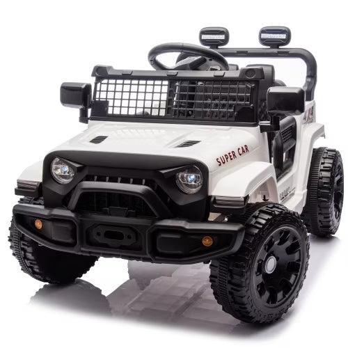 24V Kids Ride On Electric Car with Remote Control, 2WD, 20” Seat Width, USB/Bluetooth Music Player, Pull Rod, Rear Suspension, LED Lights, Trunk Storage, for Kids Ages 3-8, High/Low Speed