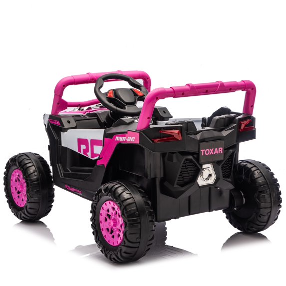 12V Kids Ride On Electric UTV W/Remote Control,Slow Start&Swing Function, Anti-Slip Wheels with Front Shock Absorbers, LED, Music Player, Electric Ride on Cars for Kids Aged 3-5 Boys and Girls