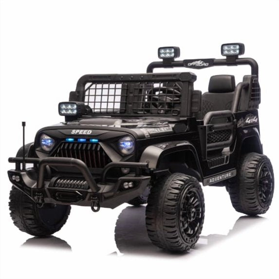 24V 2 Seater Kids Ride On Electric Car with Remote Control, Bluetooth Music, USB/MP3, LED Headlights, Adjustable Speed, 4 Wheel Suspension Ride on Toy for Boy Girls