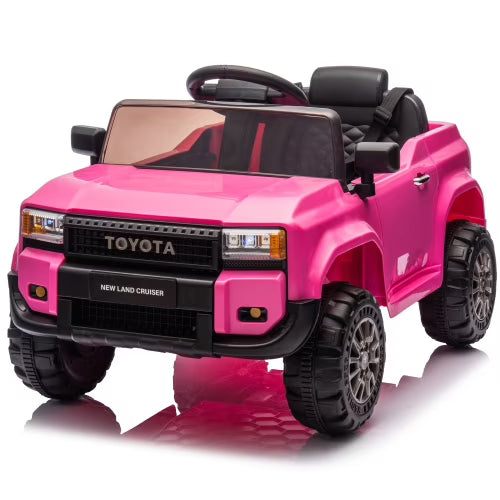 12V Licensed Toyota LC250 Kids Ride-On Car with Parent Remote Control, 4-Wheel Suspension, Bluetooth Music & LED Lights for Ages 2-4