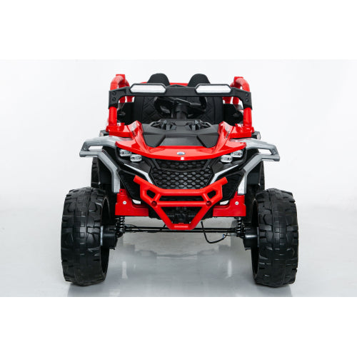 12V 2 Seater Kids Ride on UTV Truck, Electric Off Road Vehicle with Remote Control, 3 Speeds, LED, Music, Openable Doors, Front & Rear Suspension, Ride on Car for Ages 3–6