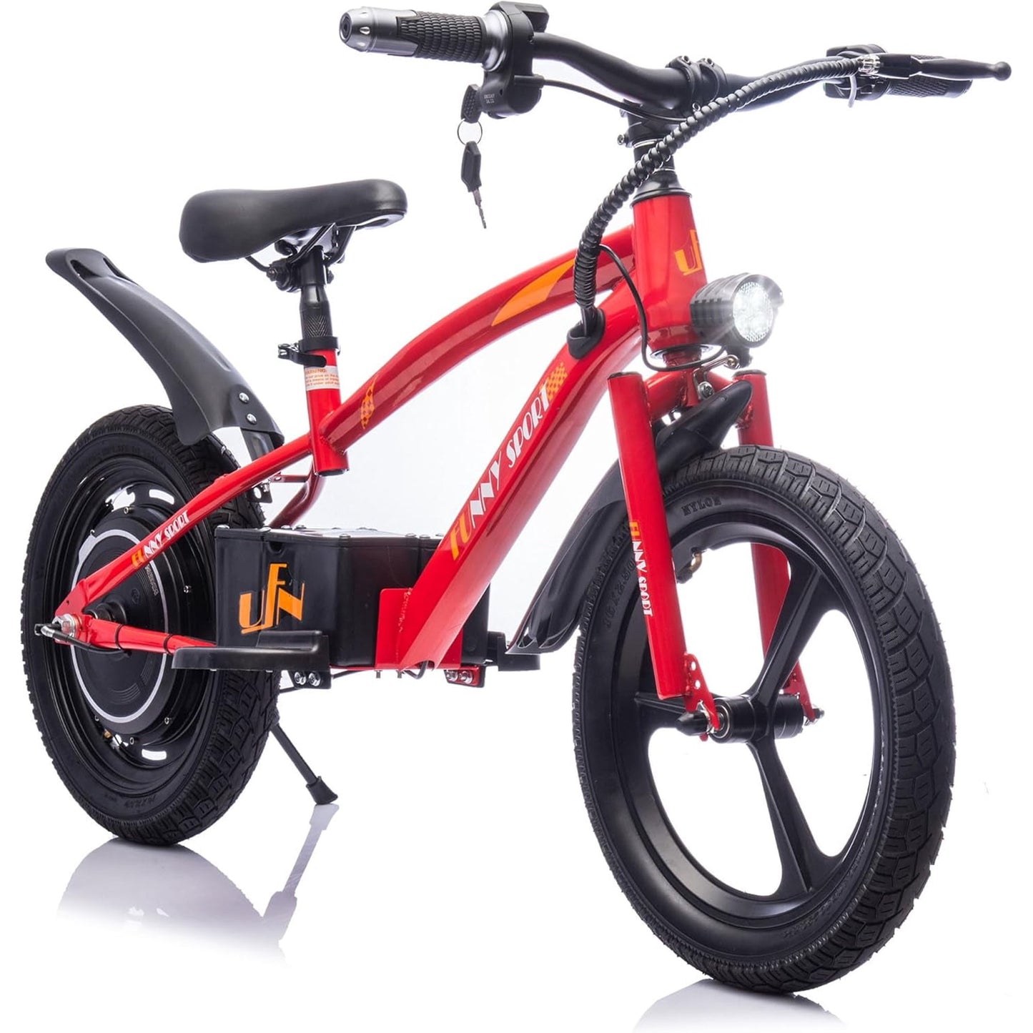 24V Kids Electric Dirt Bike, 300W Super Power Motor, 12.43 MPH Max Speed, 16" Pneumatic Tires, Adjustable Seat, Power Display, Powered Ride On Motorcycle for Boys Girls Ages 5-12 Years Old