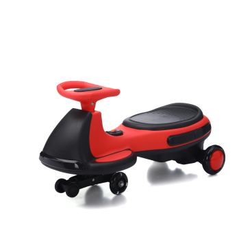 12V Electric Wiggle Car with Pedal, 2-in-1 Kids Ride On Toy, Rechargeable Battery, 2-Speed, Anti Rollover, Flashing Wheels, Bluetooth Music, for Ages 3+, 110 lbs