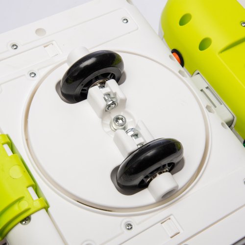 12V Powered Ride on Car Toy for Toddler. Kids Electric Car Toy with Remote Control, Front with Mop for Clean, Length Can by 6cm, Music, Lighting, Cleaning Go Kart for Kids 3-6 Yrs