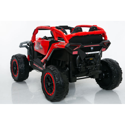 12V 2 Seater Kids Ride on UTV Truck, Electric Off Road Vehicle with Remote Control, 3 Speeds, LED, Music, Openable Doors, Front & Rear Suspension, Ride on Car for Ages 3–6