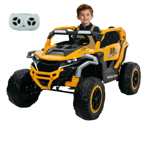 12V 2 Seater Kids Ride on UTV Truck, Electric Off Road Vehicle with Remote Control, 3 Speeds, LED, Music, Openable Doors, Front & Rear Suspension, Ride on Car for Ages 3–6
