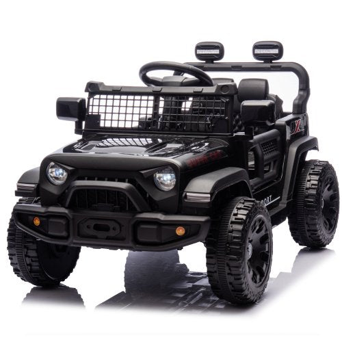 24V Kids Ride On Electric Car with Remote Control, 2WD, 20” Seat Width, USB/Bluetooth Music Player, Pull Rod, Rear Suspension, LED Lights, Trunk Storage, for Kids Ages 3-8, High/Low Speed