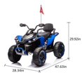 24V Kids Ride On Electric XXXL ATV with Remote Control, 4 Wheel Shock Absorber, English Storytelling, Bluetooth Music | 3 Speeds Up to 3.73 MPH | Powered Ride On Toy Car for Ages 3-12 Years