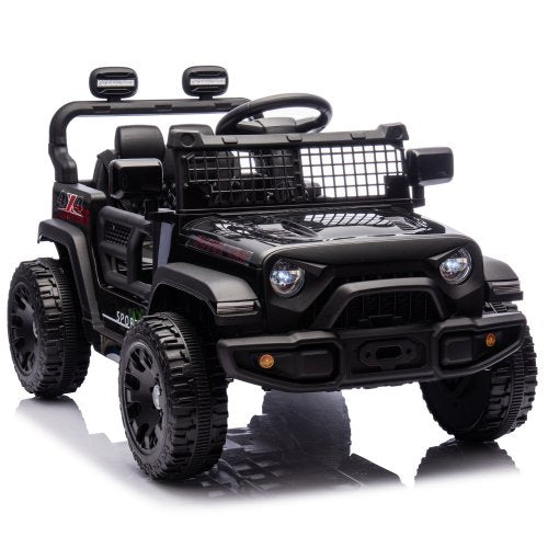 24V Kids Ride On Electric Car with Remote Control, 2WD, 20” Seat Width, USB/Bluetooth Music Player, Pull Rod, Rear Suspension, LED Lights, Trunk Storage, for Kids Ages 3-8, High/Low Speed