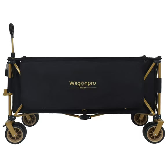 "51-inch Extended Heavy-Duty Foldable Utility Wagon, 480lbs Capacity Collapsible Wagon with All-Terrain Wheels and Brakes, Patented Ultra-Stable Steel Frame Garden Cart, No Assembly Required"