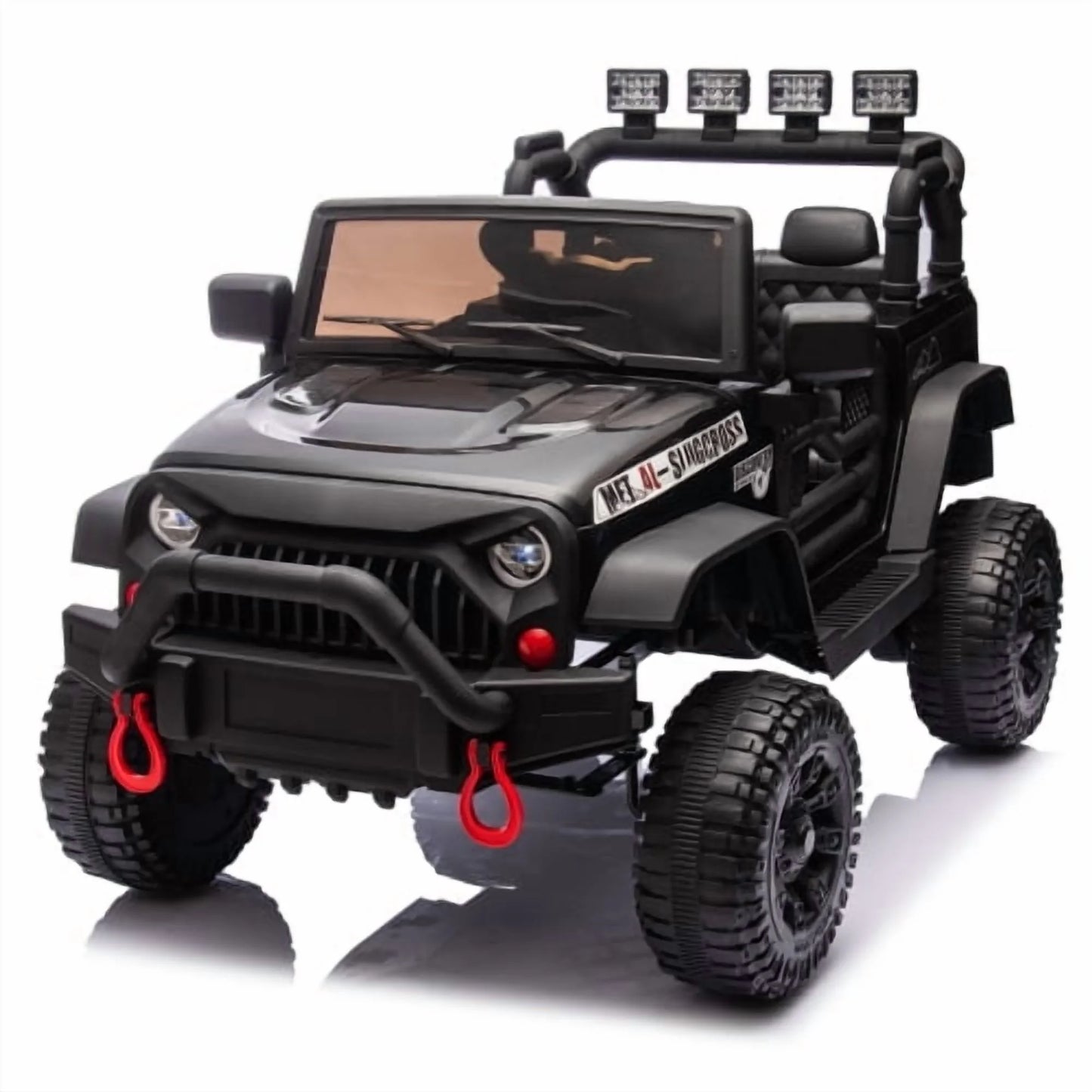 24V Kids Ride On Car with Remote Control, 400W Powerful Motor SUV, 4 Wheel Suspension, Forward/Reverse, Bluetooth Music, LED, Safety Belt & Doors, Powered Ride On Toy for Boys Girls Ages 3-8