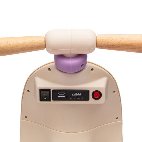 12V Kids Electric Motorcycle w/ 2.4G Remote Control, 3-Wheel Design & Soft-Start for Toddlers Ages 1-3 | Safe-Ride Lights & Bluetooth, Purple