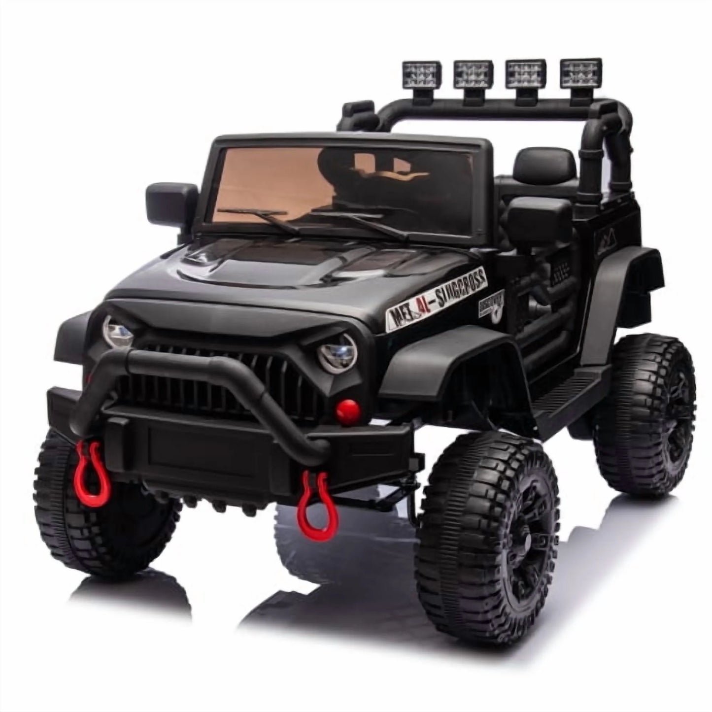 24V Kids Ride On Car with Remote Control, 400W Powerful Motor SUV, 4 Wheel Suspension, Forward/Reverse, Bluetooth Music, LED, Safety Belt & Doors, Powered Ride On Toy for Boys Girls Ages 3-8