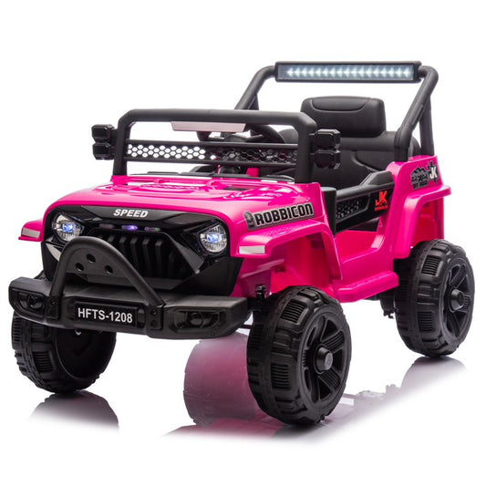 12V Kids Electric Ride-On Truck Car with Remote Control, Dual Drive, 4-Wheel Suspension, Music & Early Education Mode, Bluetooth/USB/MP3, Mic Jack, LED Lights – For Toddlers Ages 1-4