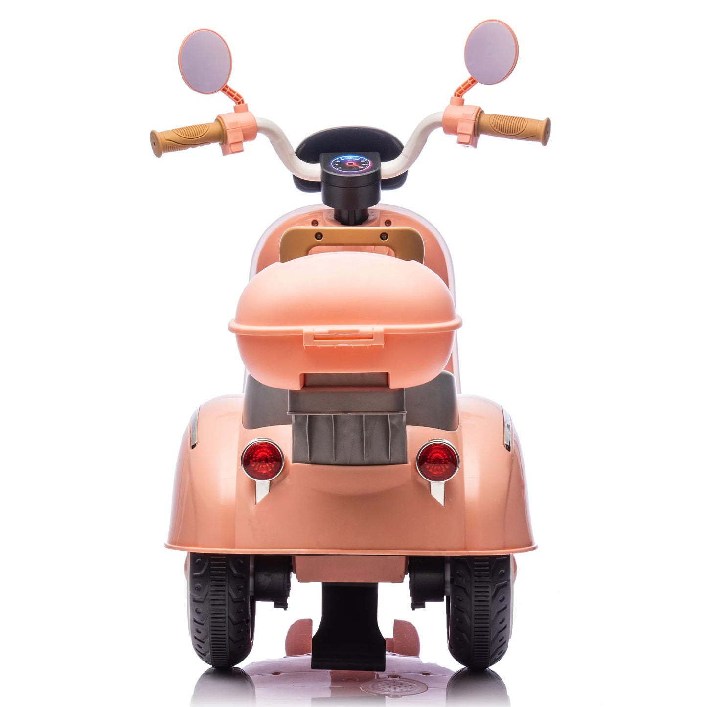 12V Kids Powered Ride On Motorcycle, 3 Wheel Electric Bike with LED Lights, Bluetooth, USB, Storage Box, Dual 35W Motors, Anti-Slip Tires & Backrest Seat Motorcycle Toy for Boys & Girls 3-6 Yrs, Pink