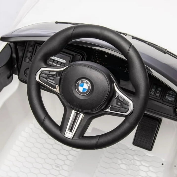 BMW M4 12V Kids Ride-On Car with Parent Remote, 3 Speeds, LED Lights, Bluetooth/USB/MP3, Battery Display Ride on Toy for Ages 3-8