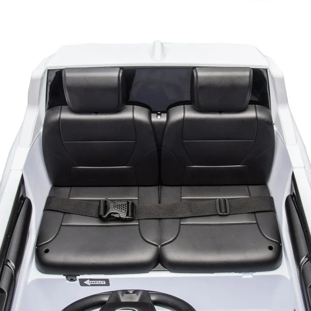 24v Kids Two Seater Ride On Cars With Remote Control, Power Display, Bluetooth, Music, LEXUS LX600 Ride on Toy Cars With 20" Seat, 4 Wheel Suspension Electric Car for Kids Boy Girls, White