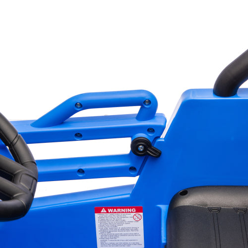 12v Kids Ride On Cars UTV With Remote Control, Ride on Toy/Anti-Collision Bar, High Chassis, Anti-Slip Wheels, Musie, 4 Wheel Suspension Electric Vehicle for Boys Or Girls, Blue