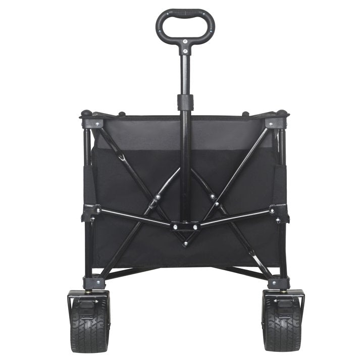 "51-inch Extended Heavy-Duty Foldable Utility Wagon, 480lbs Capacity Collapsible Wagon with All-Terrain Wheels and Brakes, Patented Ultra-Stable Steel Frame Garden Cart, No Assembly Required"