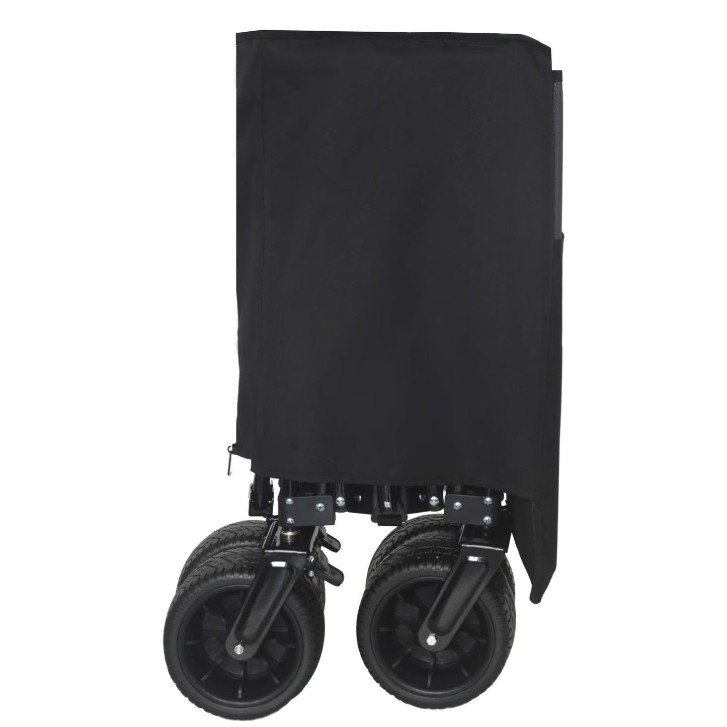 "51-inch Extended Heavy-Duty Foldable Utility Wagon, 480lbs Capacity Collapsible Wagon with All-Terrain Wheels and Brakes, Patented Ultra-Stable Steel Frame Garden Cart, No Assembly Required"