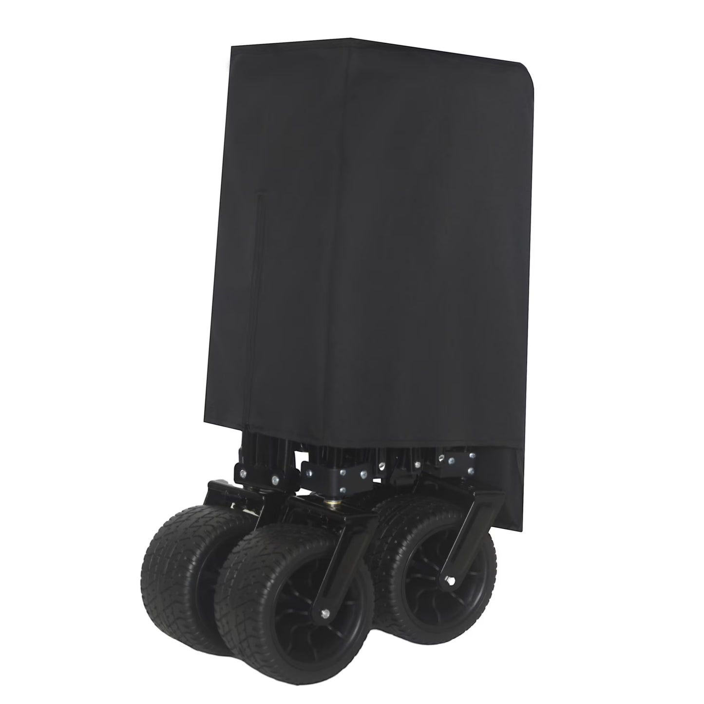 "51-inch Extended Heavy-Duty Foldable Utility Wagon, 480lbs Capacity Collapsible Wagon with All-Terrain Wheels and Brakes, Patented Ultra-Stable Steel Frame Garden Cart, No Assembly Required"